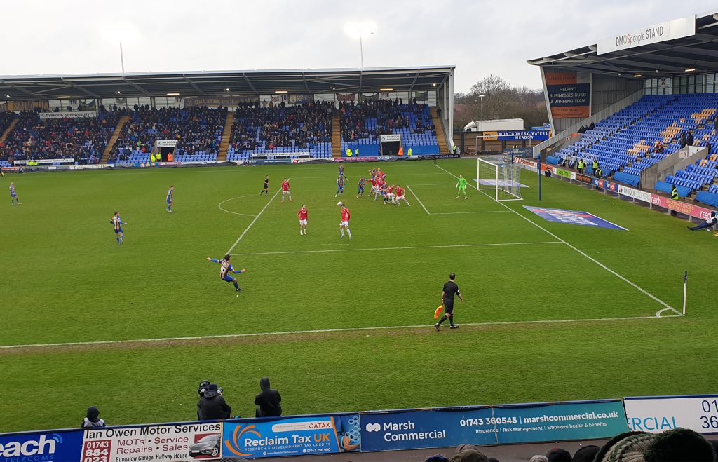 Shrewsbury football stadium